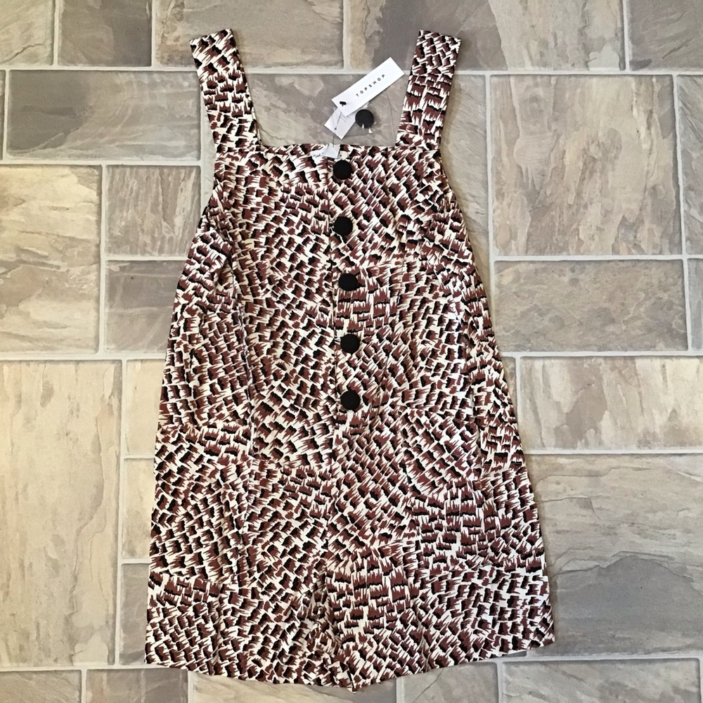 TOPSHOP ETCHED ANIMAL PLAYSUIT ROMPER SZ 10 NWT